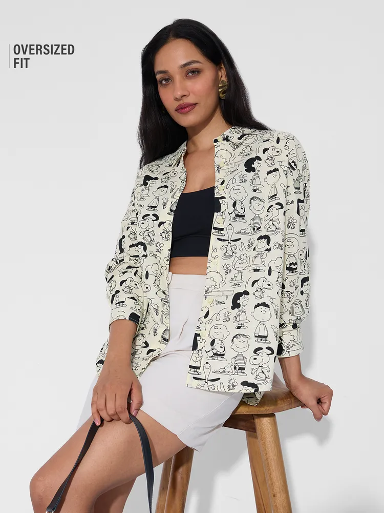 The Souled Store Peanuts: Characters Women Boyfriend Shirts