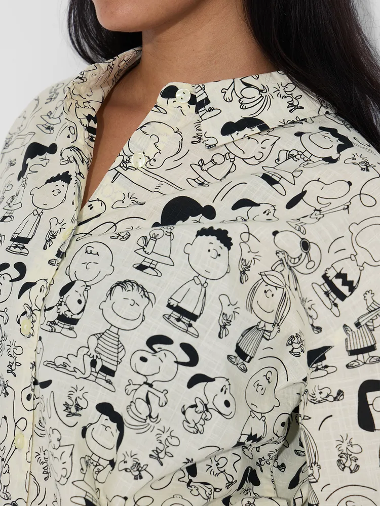 The Souled Store Peanuts: Characters Women Boyfriend Shirts