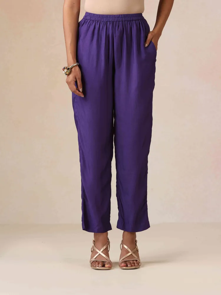 True Browns Mustard Gold Foil Print Muslin Silk Straight High-Slit Kurta Set