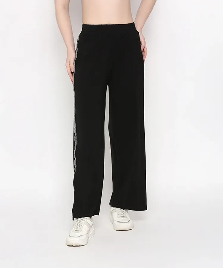 Comfy Black Set with Side Sparkle