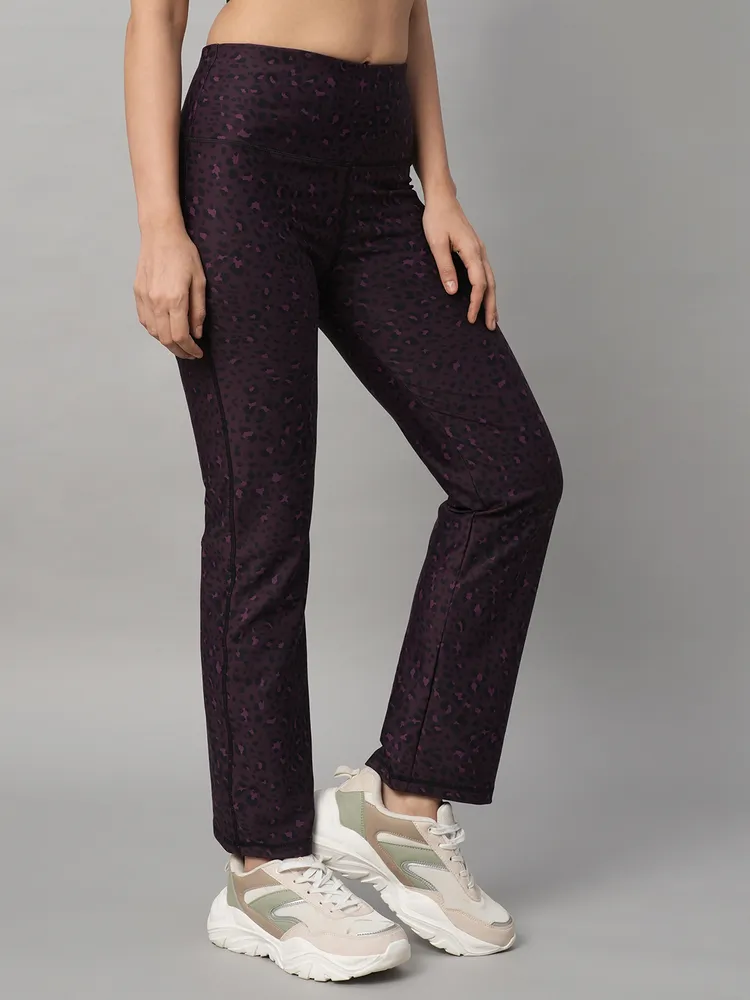 Pink Animal Print Wide Legged Leggings