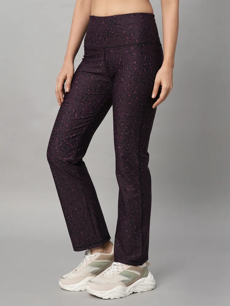 Pink Animal Print Wide Legged Leggings