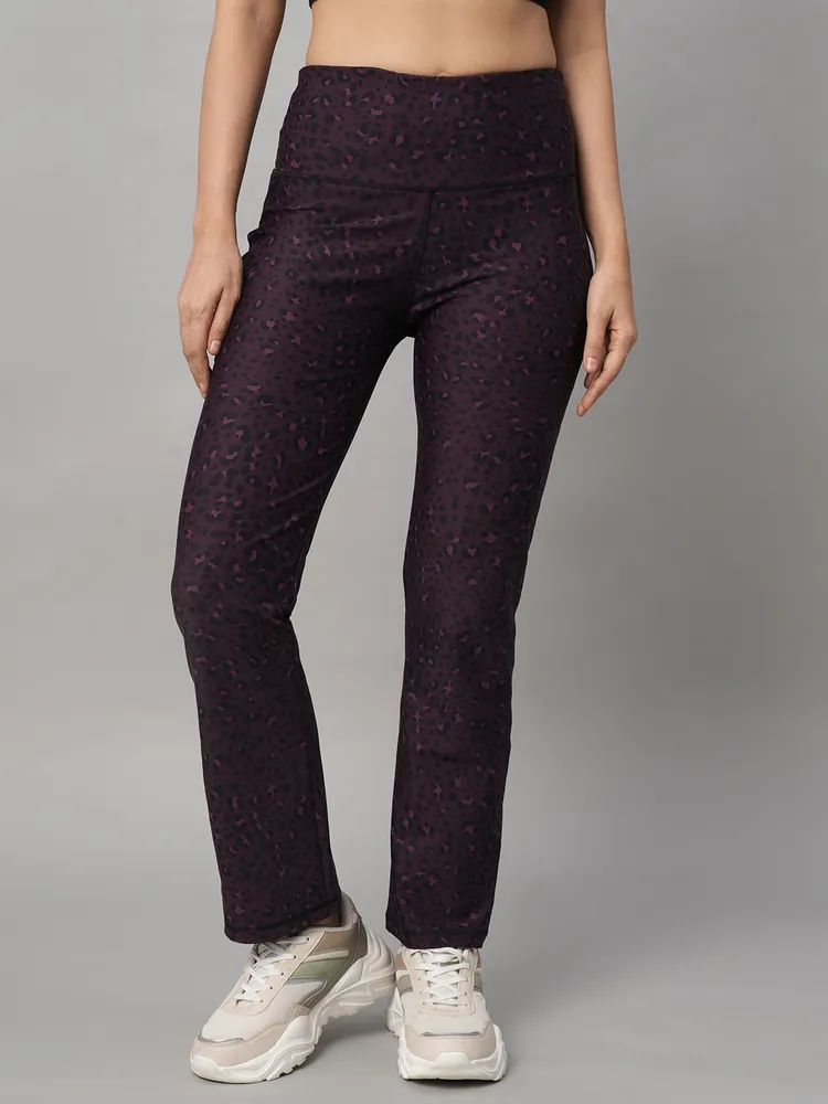 Pink Animal Print Wide Legged Leggings