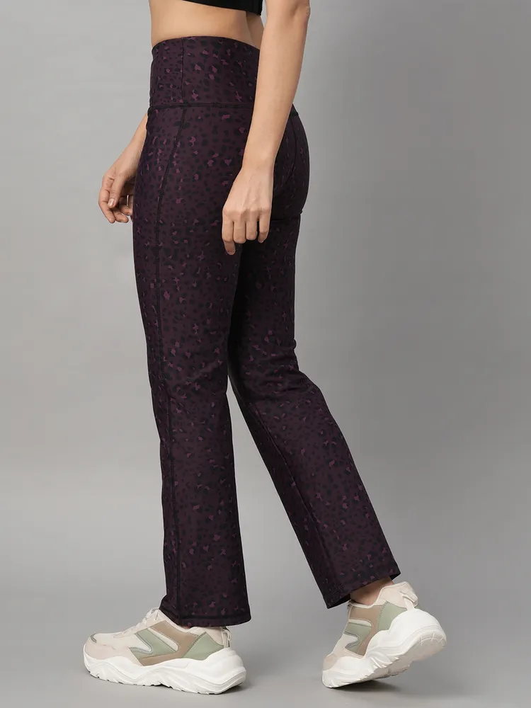 Pink Animal Print Wide Legged Leggings