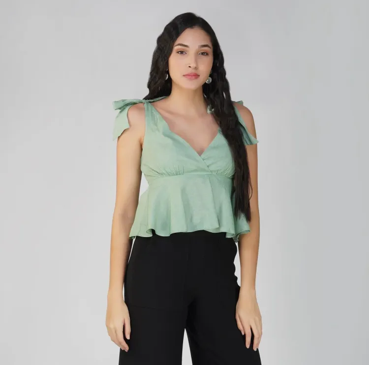 Sicily Top - Mint Blue