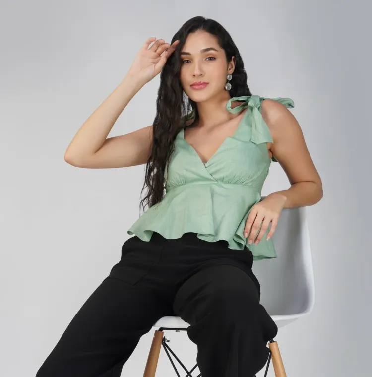Sicily Top - Mint Blue