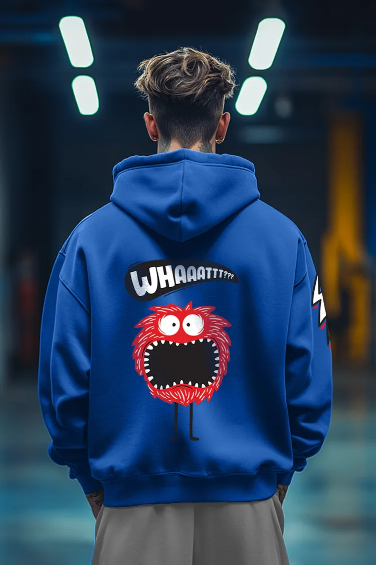 Cotton Fleece Regular Fit Graphic Printed Full Sleeve Hooded Sweatshirt for Men/Boys