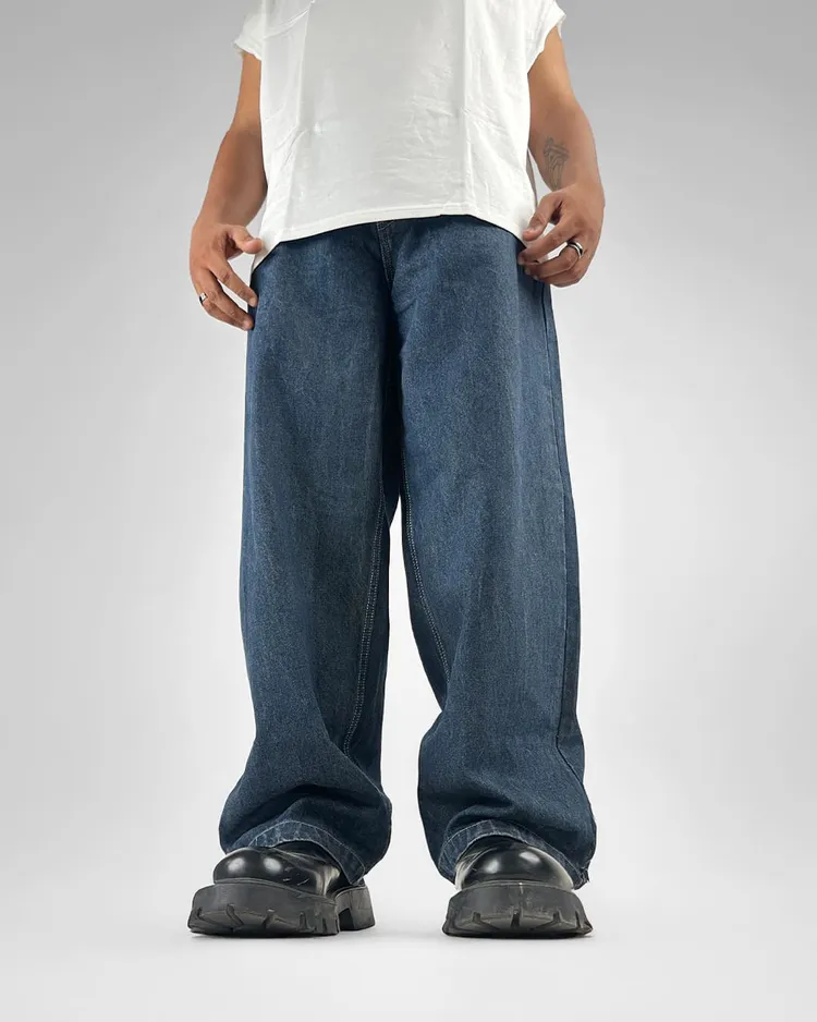 Phantom Blue Baggy Jeans