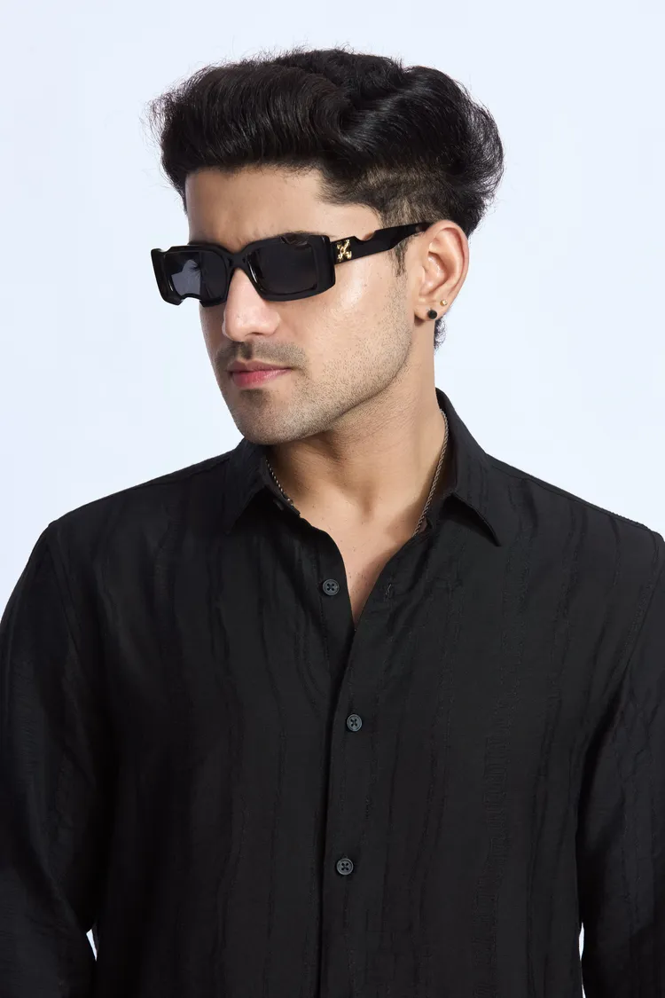 JACQUARD FLOWING SHIRT