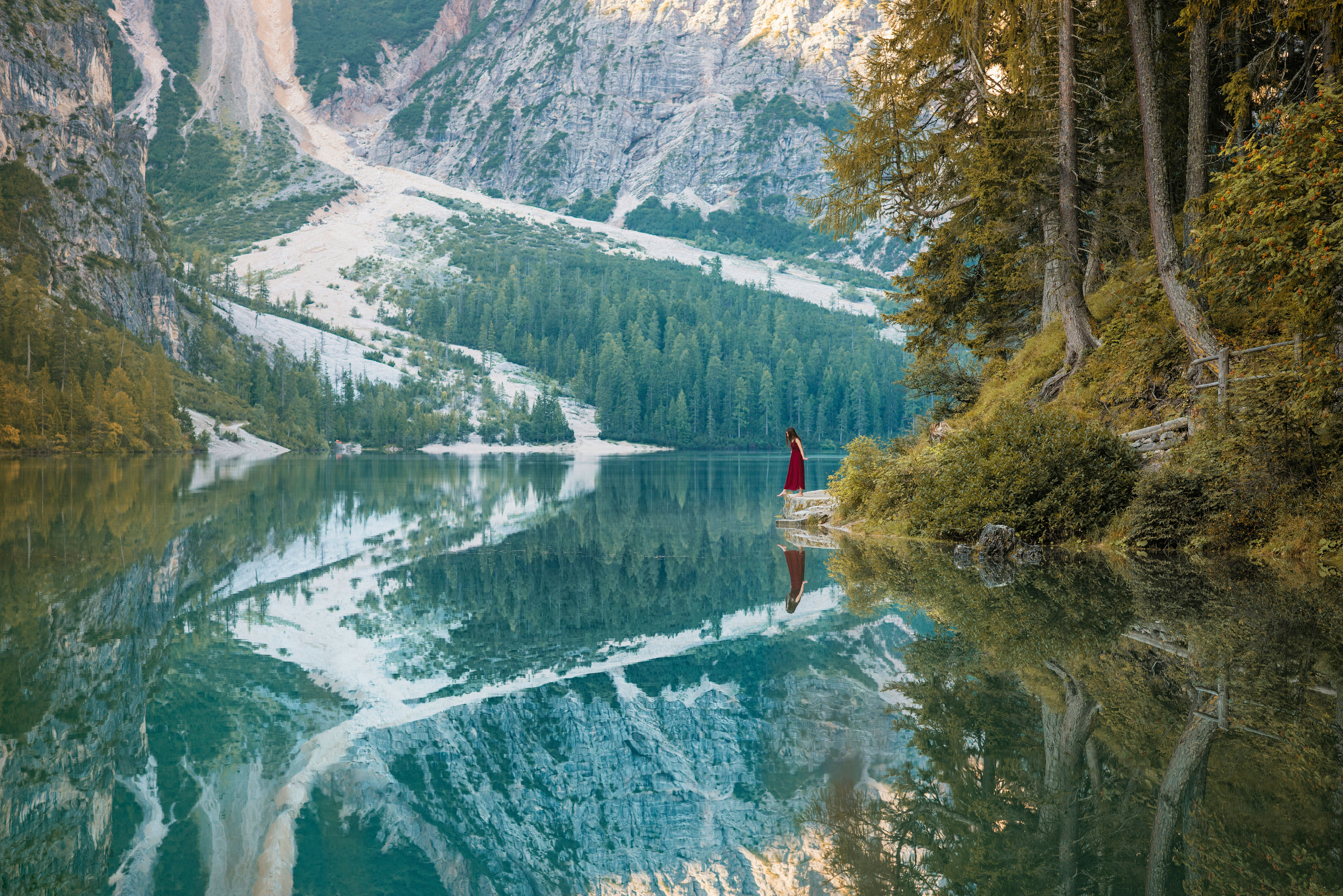 The red dress