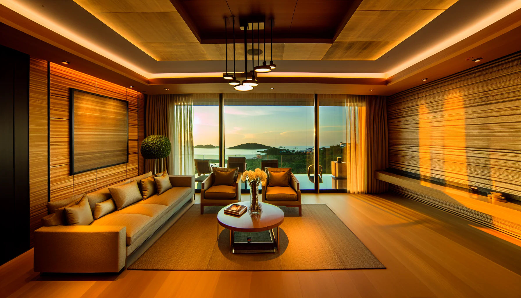 tropical luxury villa with infinity pool overlooking ocean - Quiet Retreats: Properties Away from Phuket Nightlife