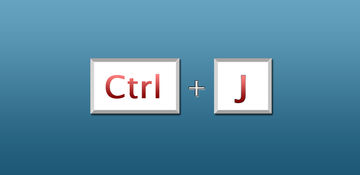Ctrl + J