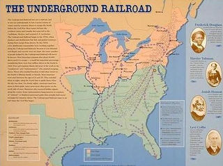 simple underground railroad map