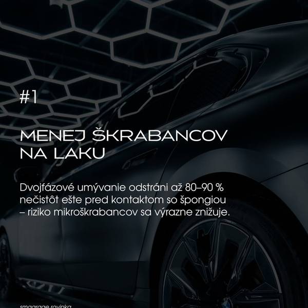 Proces umývania vozidla v detailing štúdiu