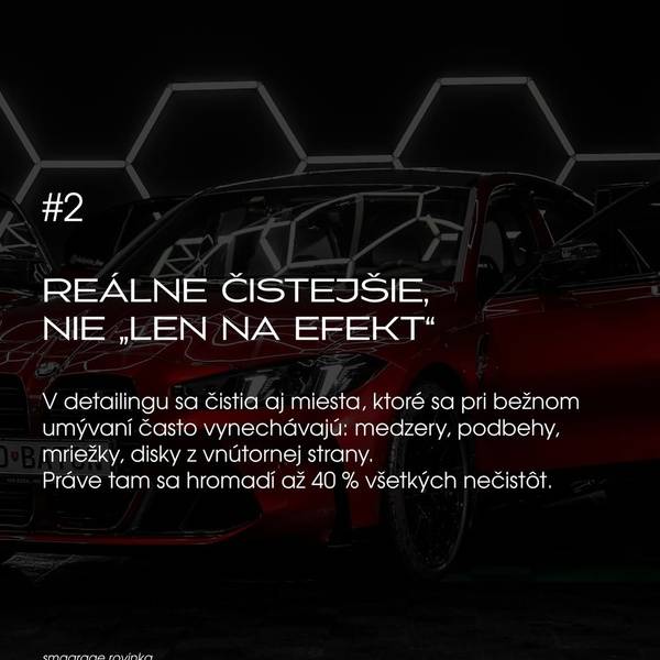 Proces umývania vozidla v detailing štúdiu
