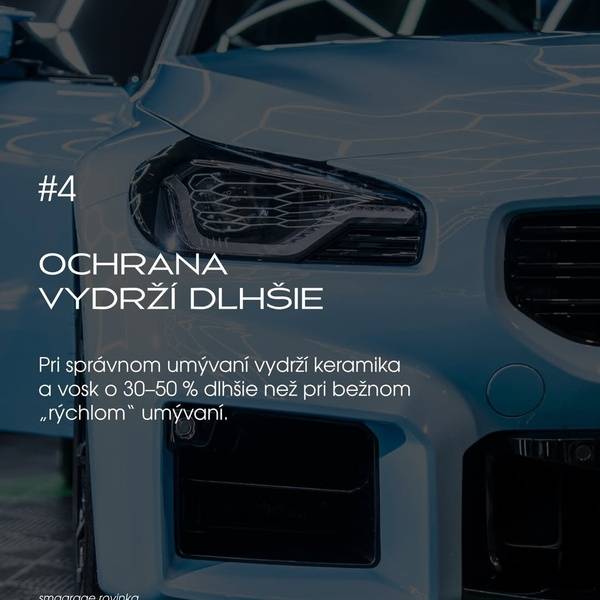 Proces umývania vozidla v detailing štúdiu