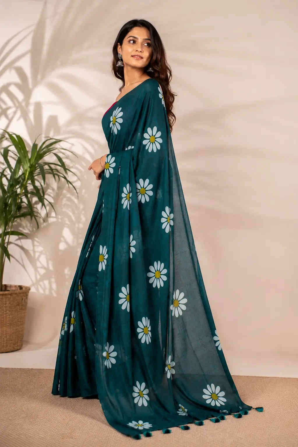 khadi cotton  Printed  Saree