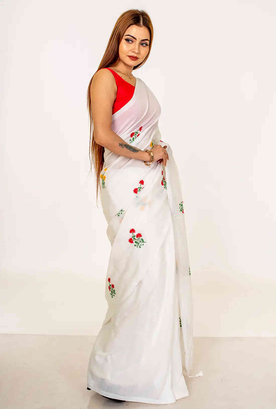 khadi cotton  Printed  Saree