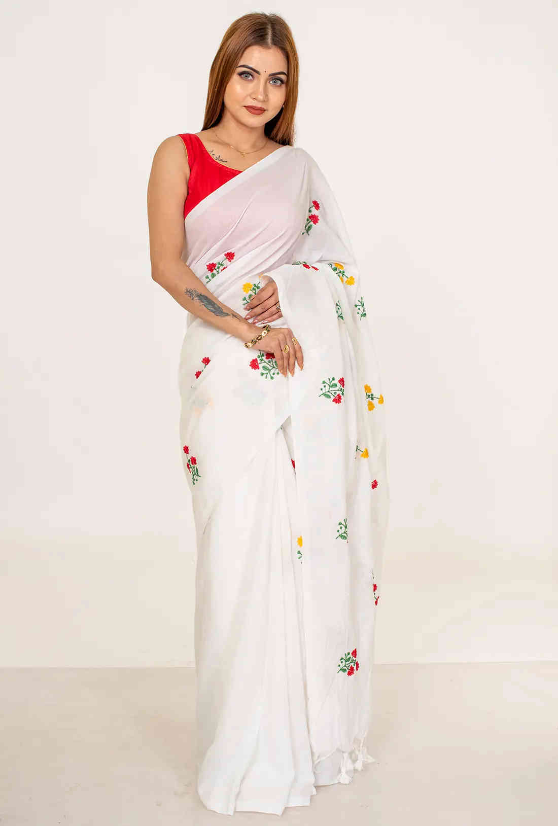 khadi cotton  Printed  Saree