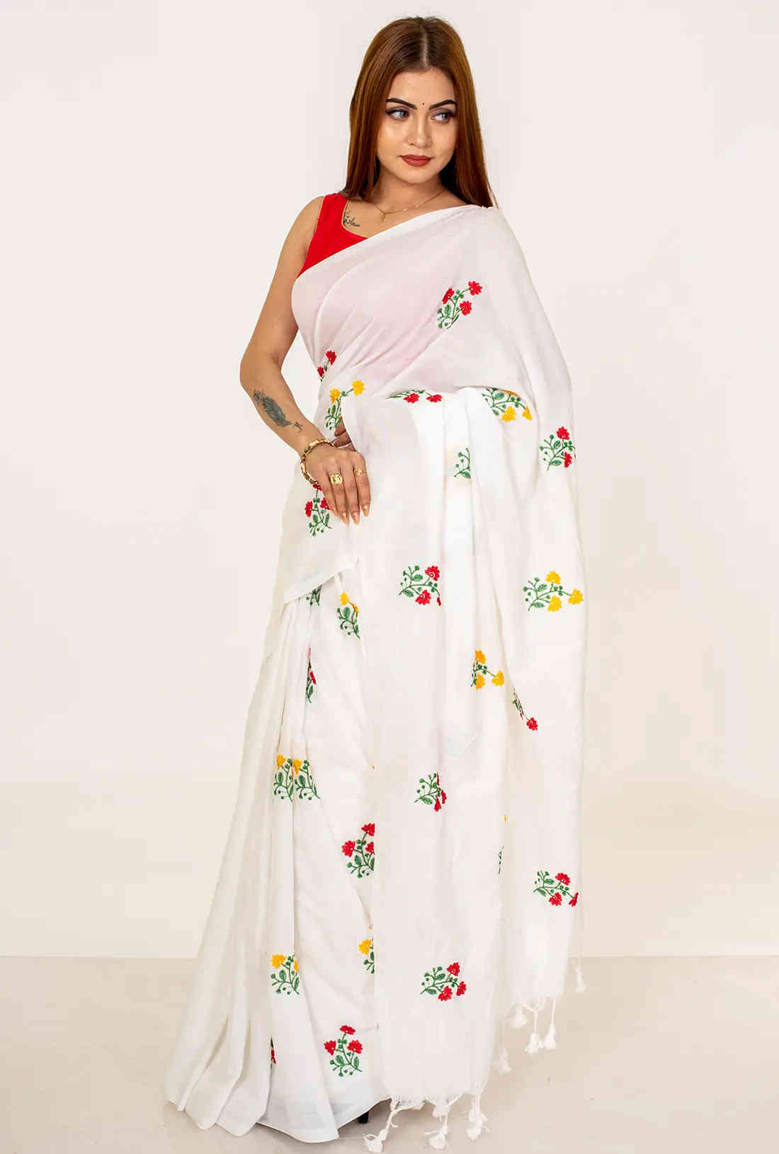 khadi cotton  Printed  Saree