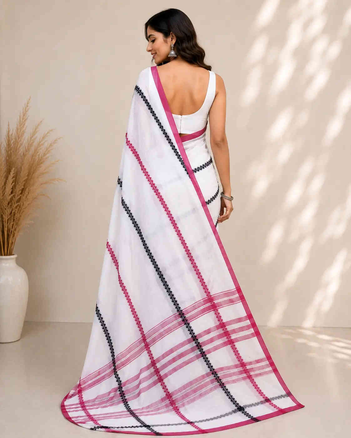 khadi cotton  Printed  Saree