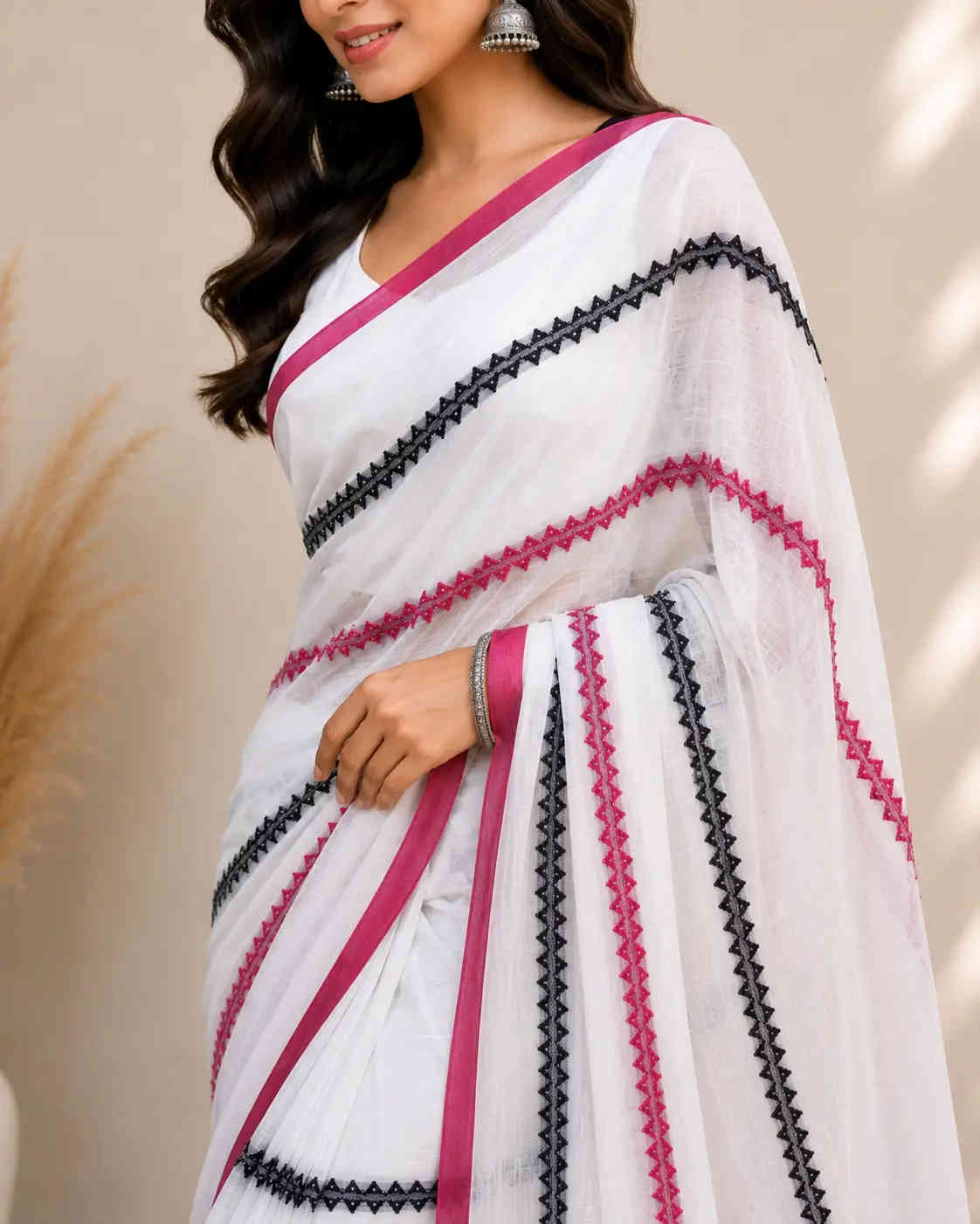khadi cotton  Printed  Saree