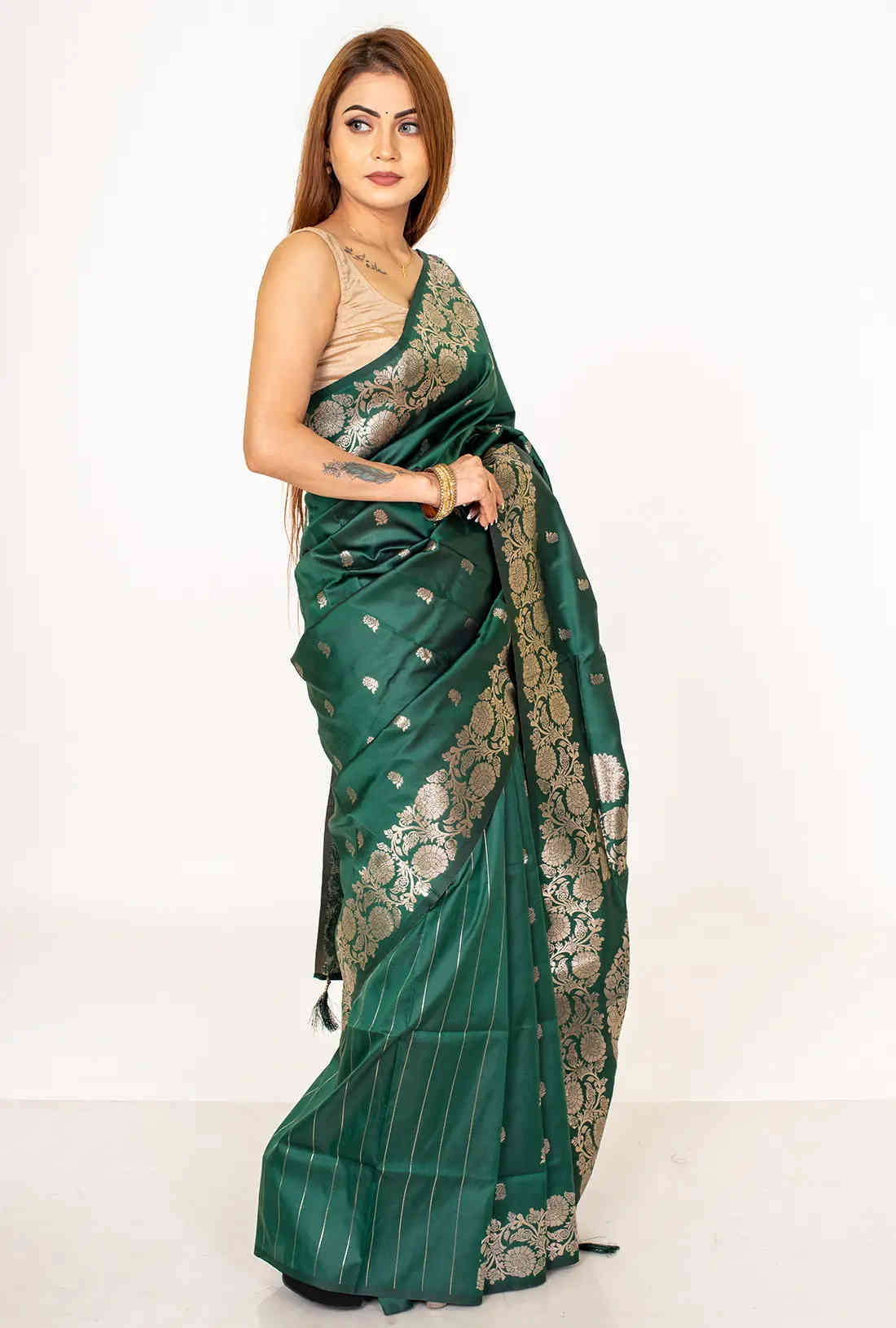 Silk saree with zari work