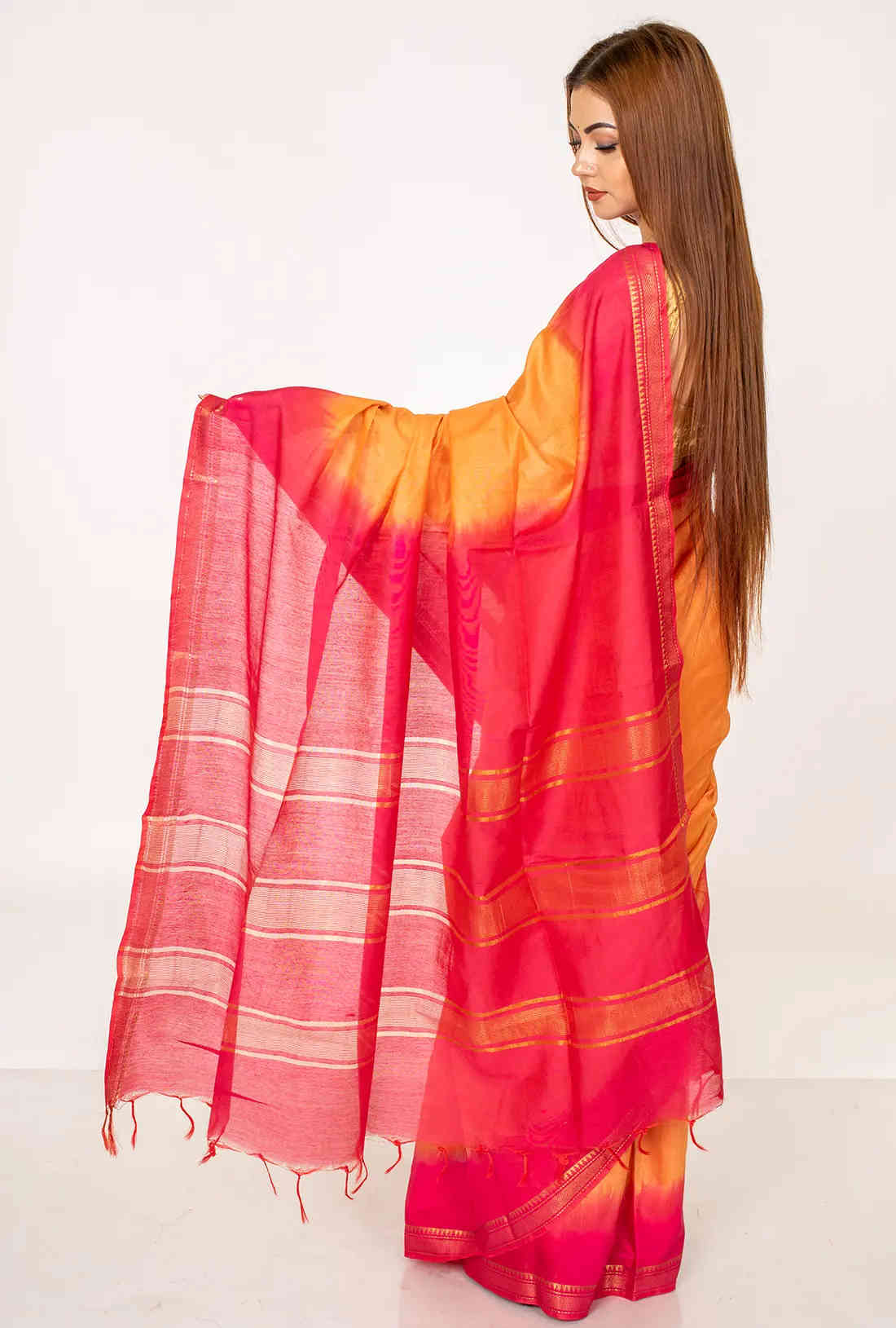 Silk saree with zari work