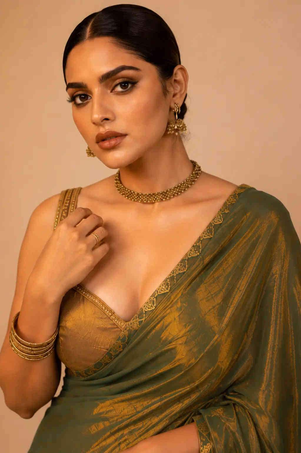 Silk saree with zari work