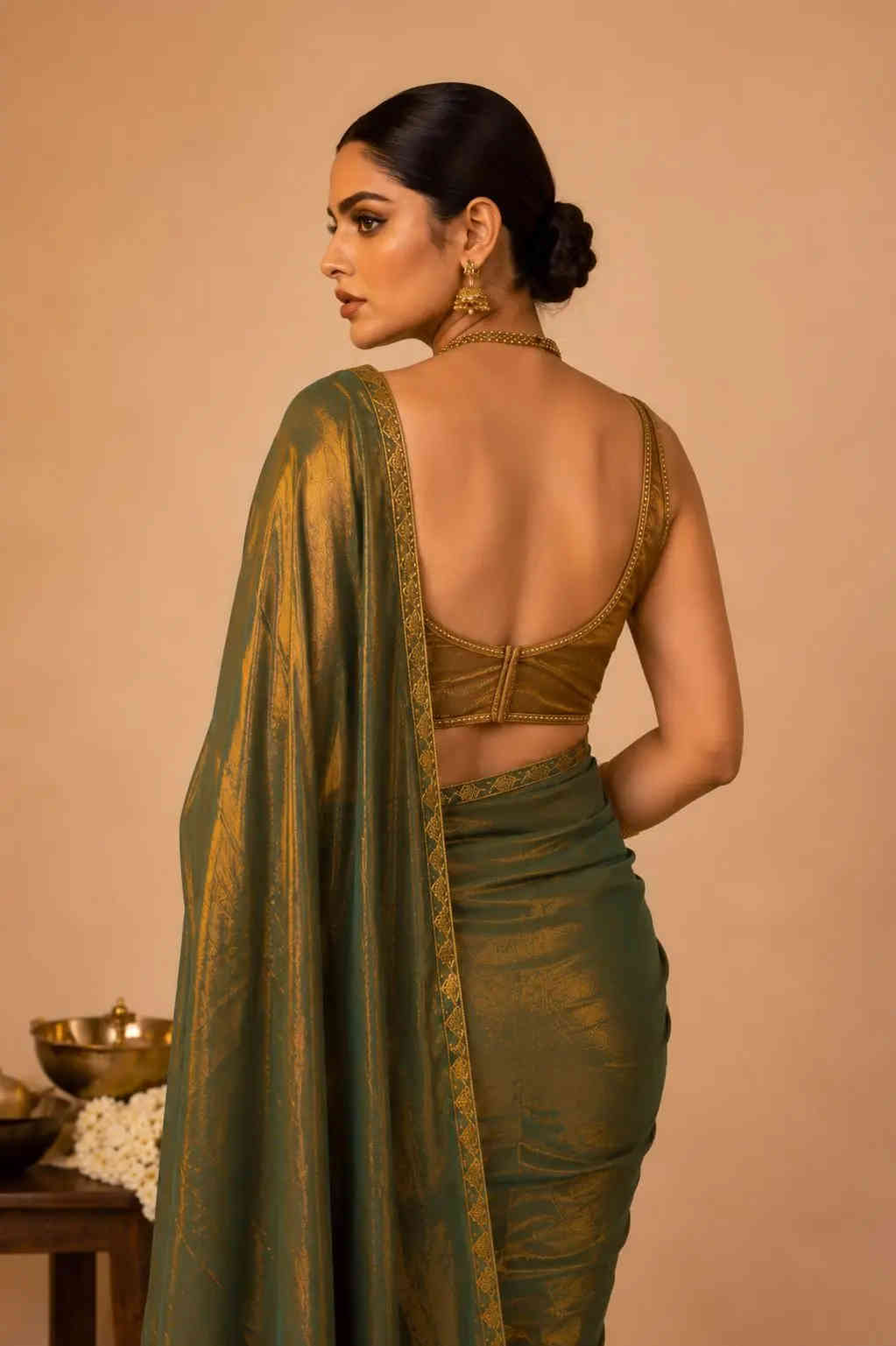 Silk saree with zari work
