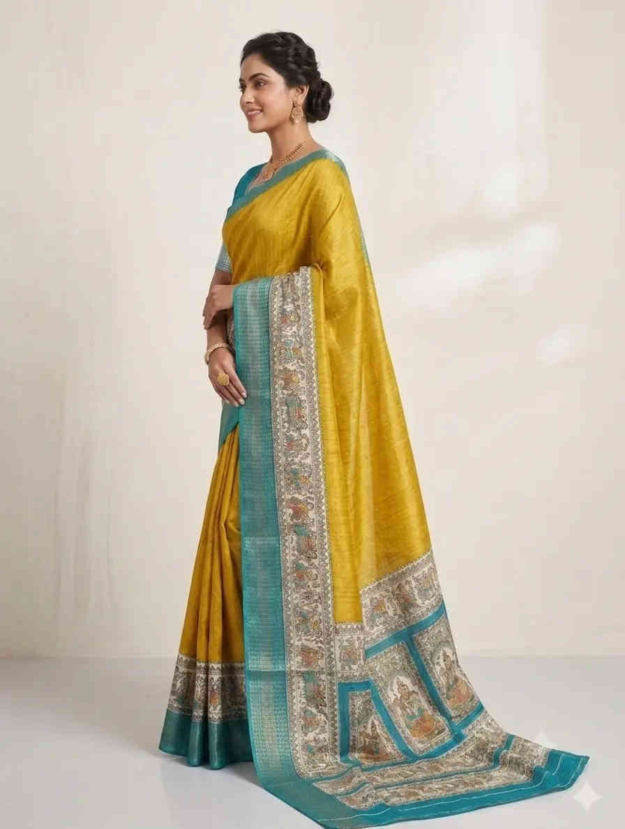Silk saree with zari work