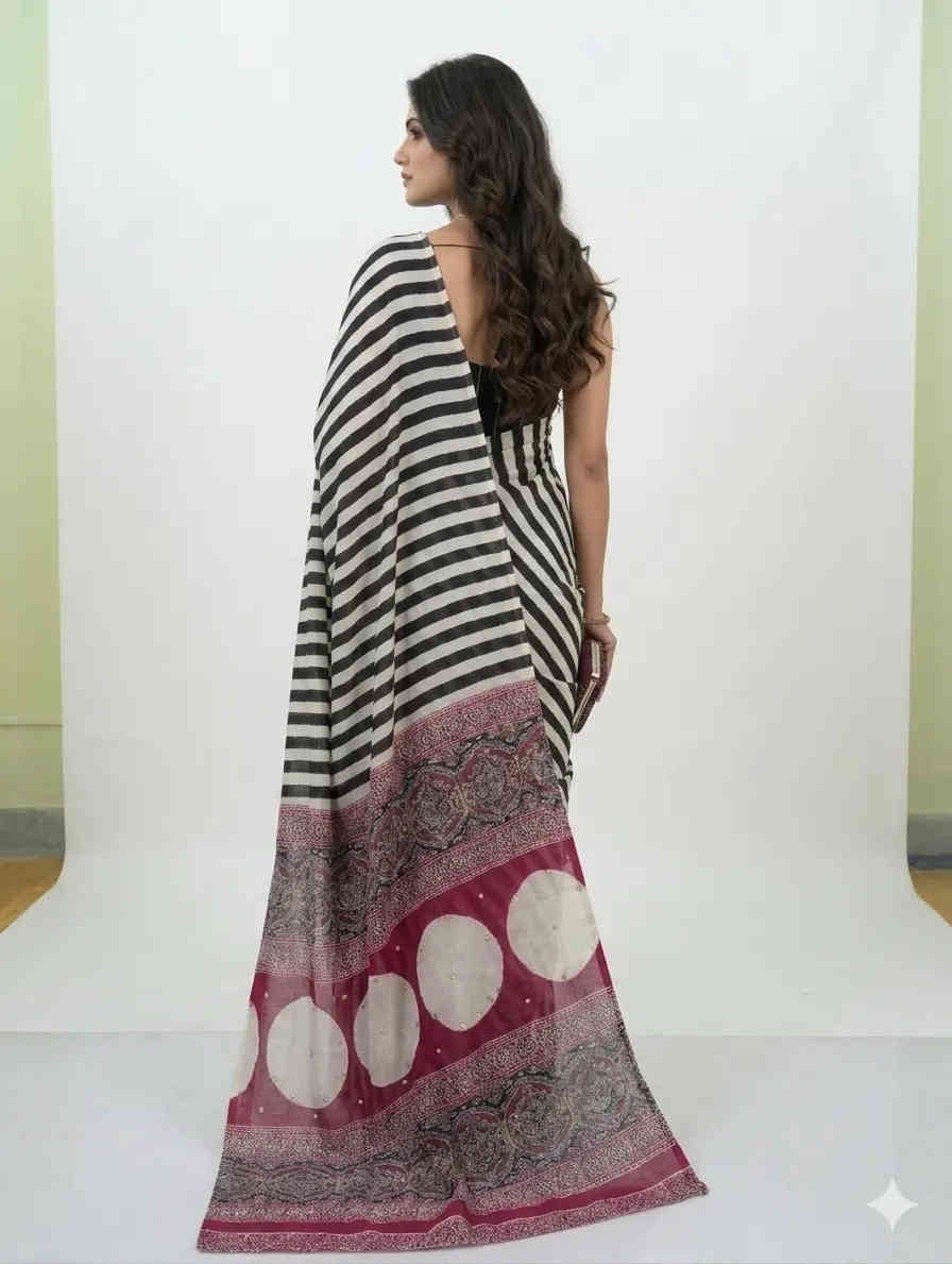 Designer Crepe Saree for Party & Festive Wear