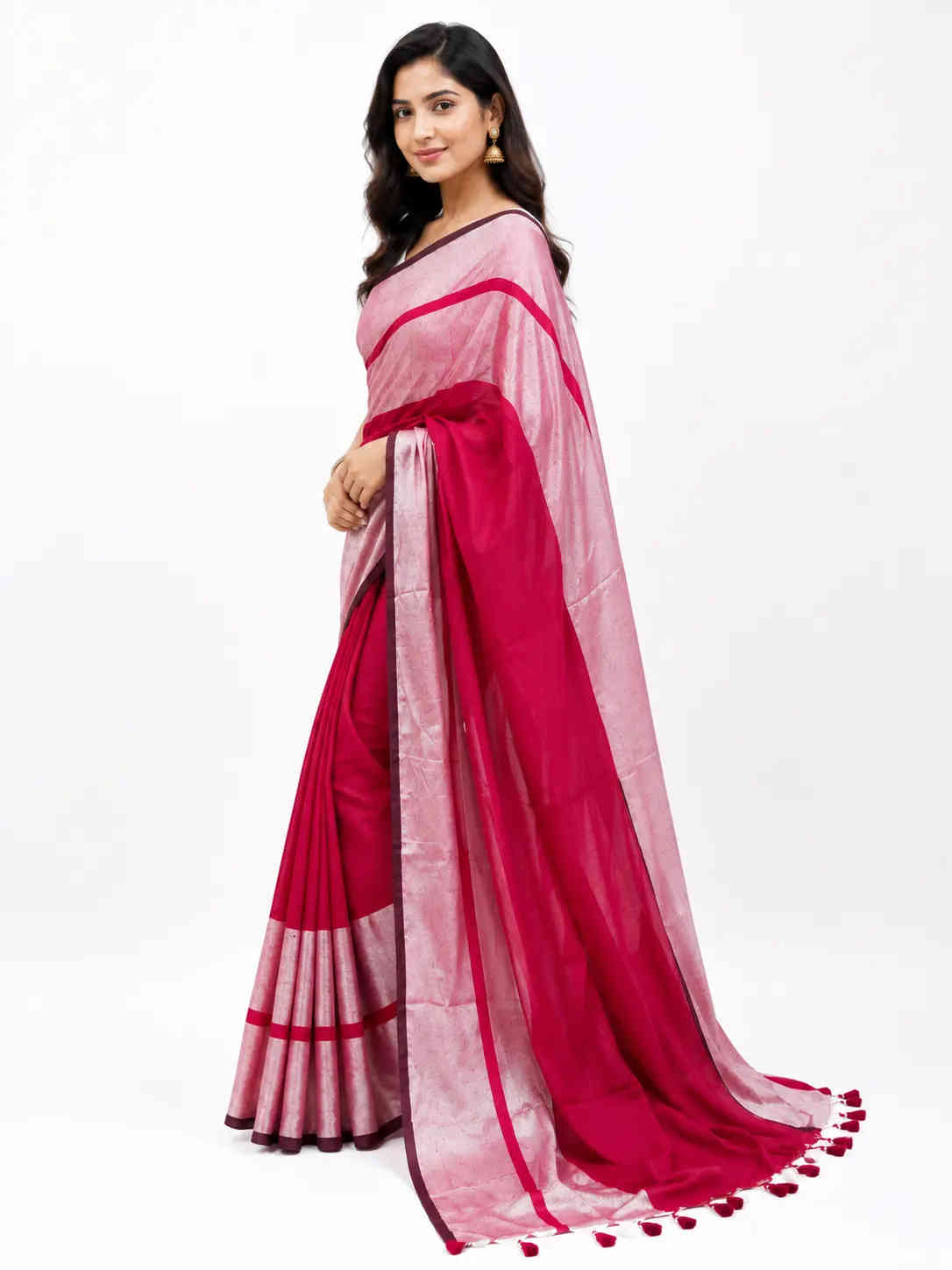 Trendy Cotton Blend Saree