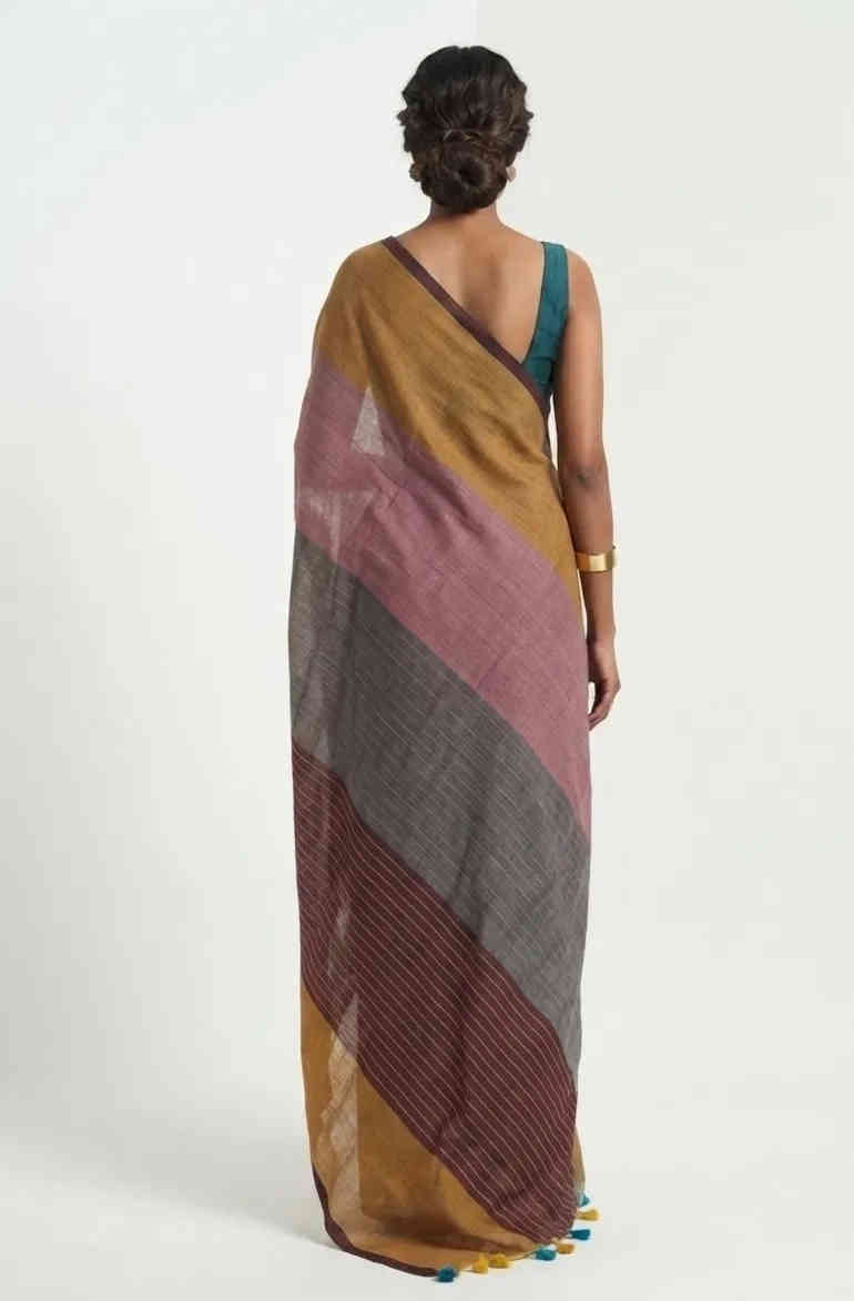 Trendy Cotton Blend Saree