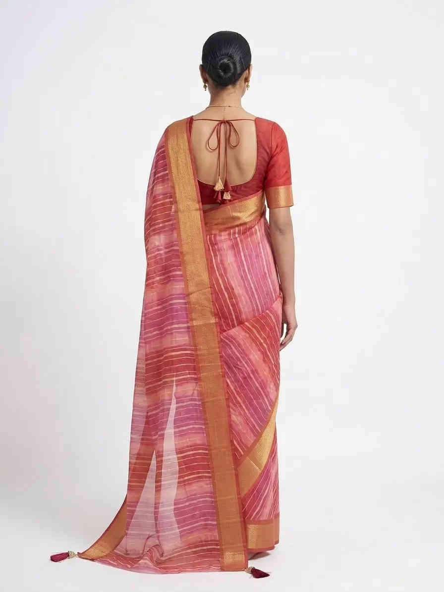 Midnight Silver Elegance – Navy Blue Embroidered Sheer Saree