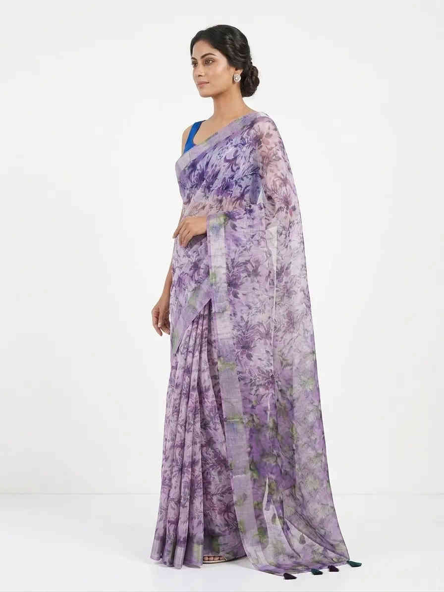 Trendy Cotton Blend Saree