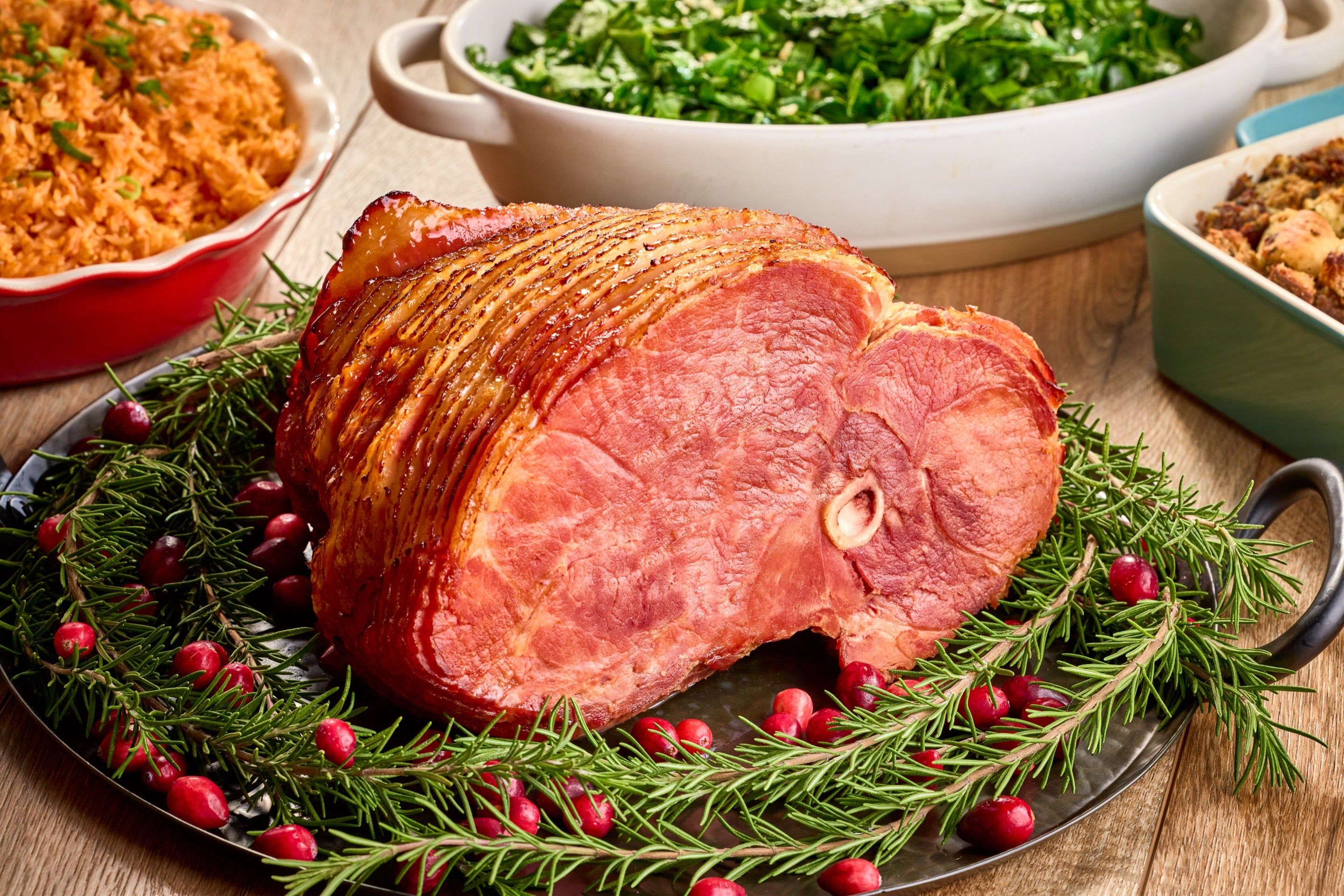 christmas spiral ham