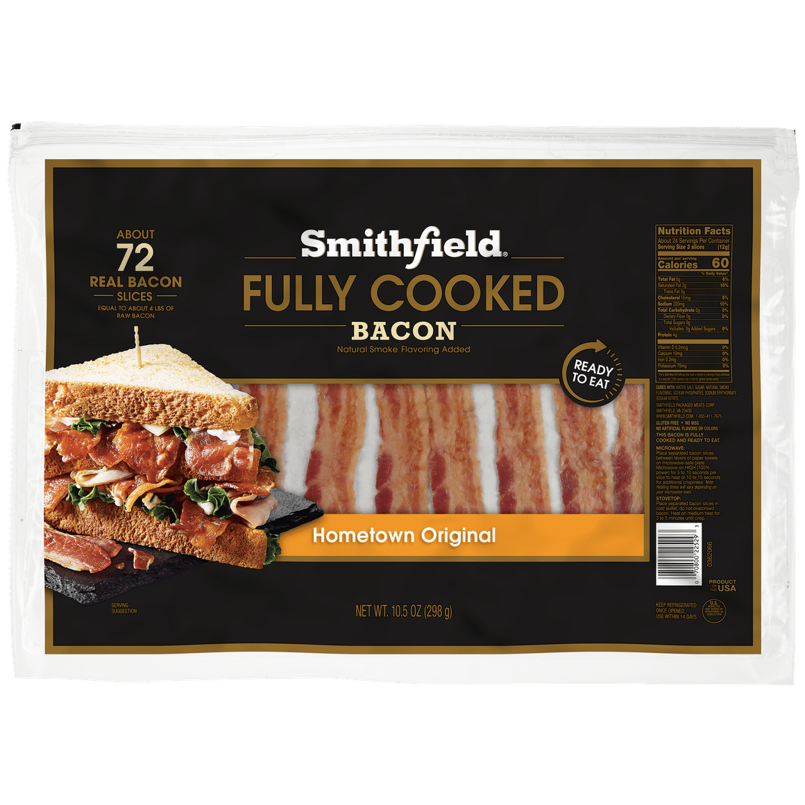 Fully Cooked Hometown Original Bacon