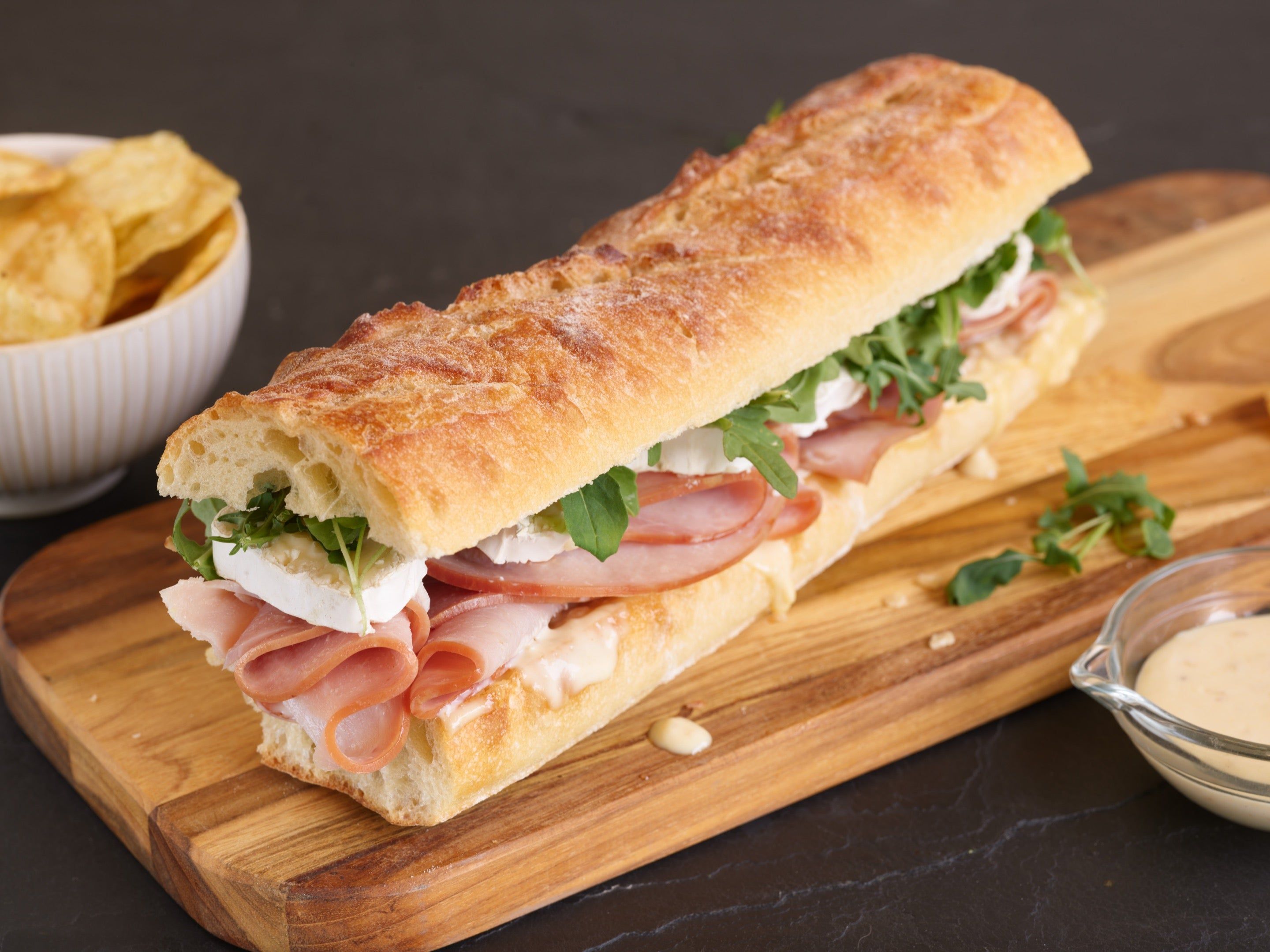 Ham, Arugula & Brie Sandwich