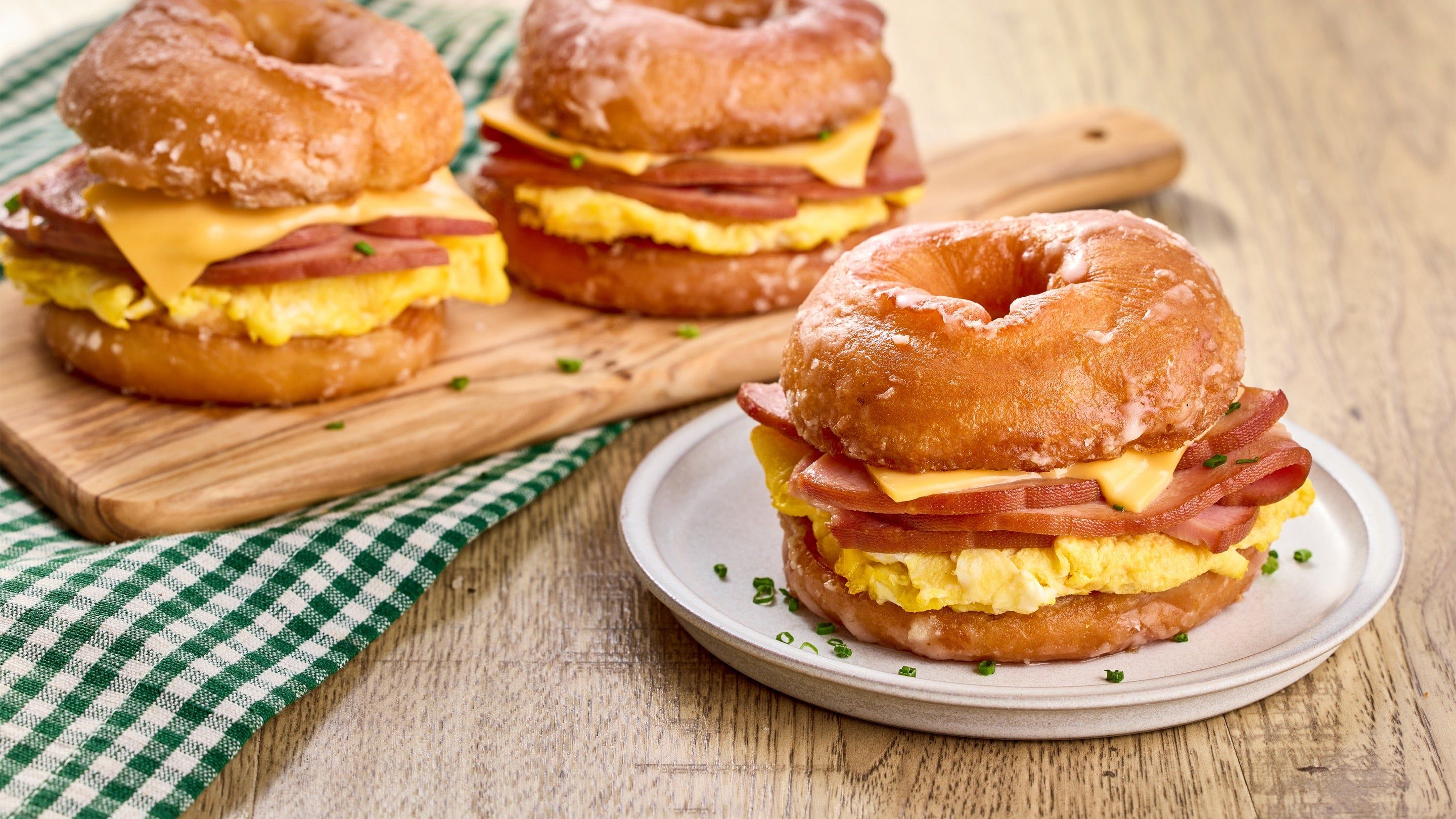 Donut Breakfast Sandwich 