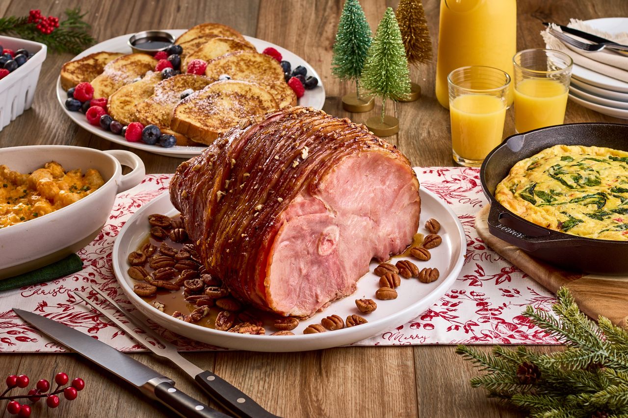 christmas spiral ham