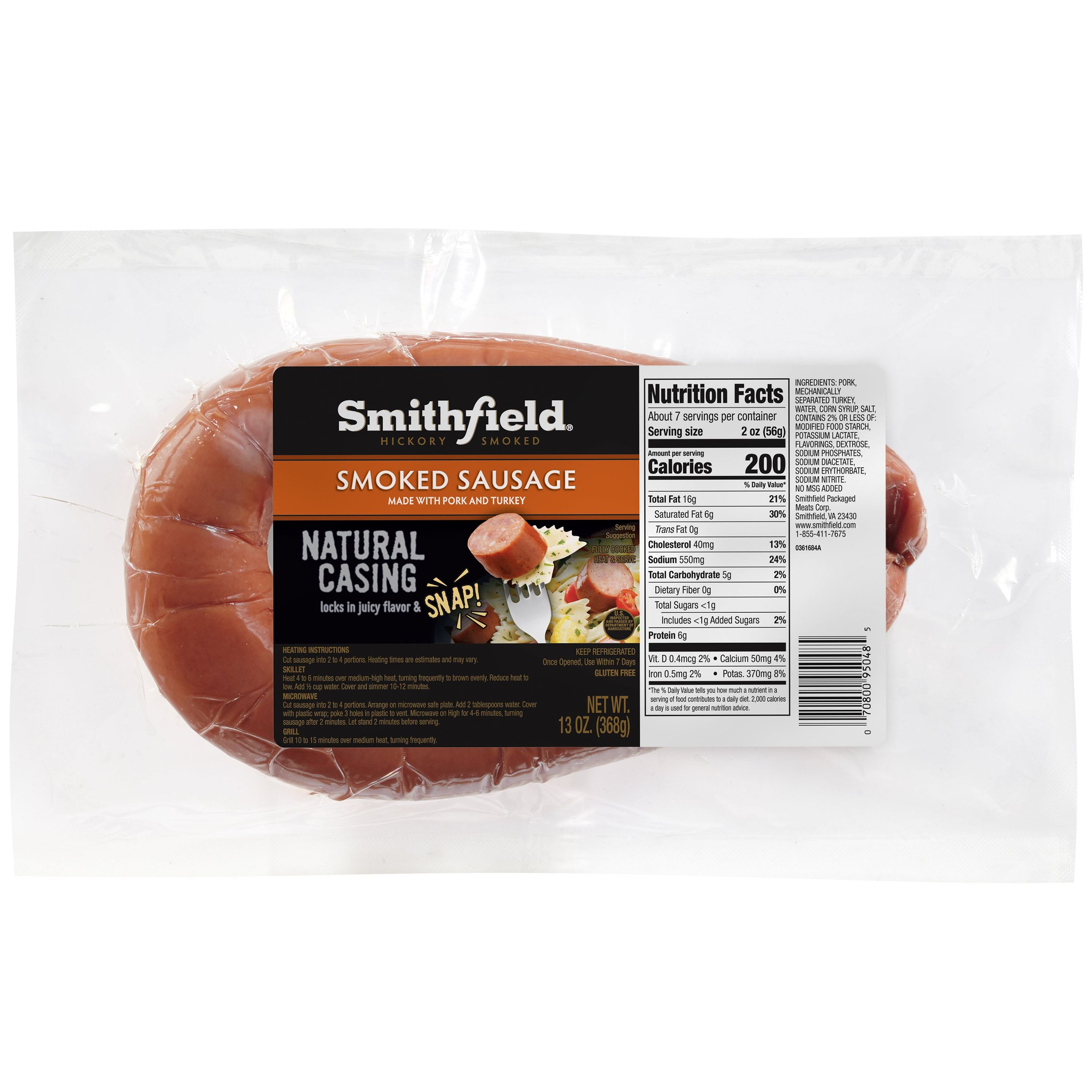 Smithfield John Morrell Smoked Sausage Case