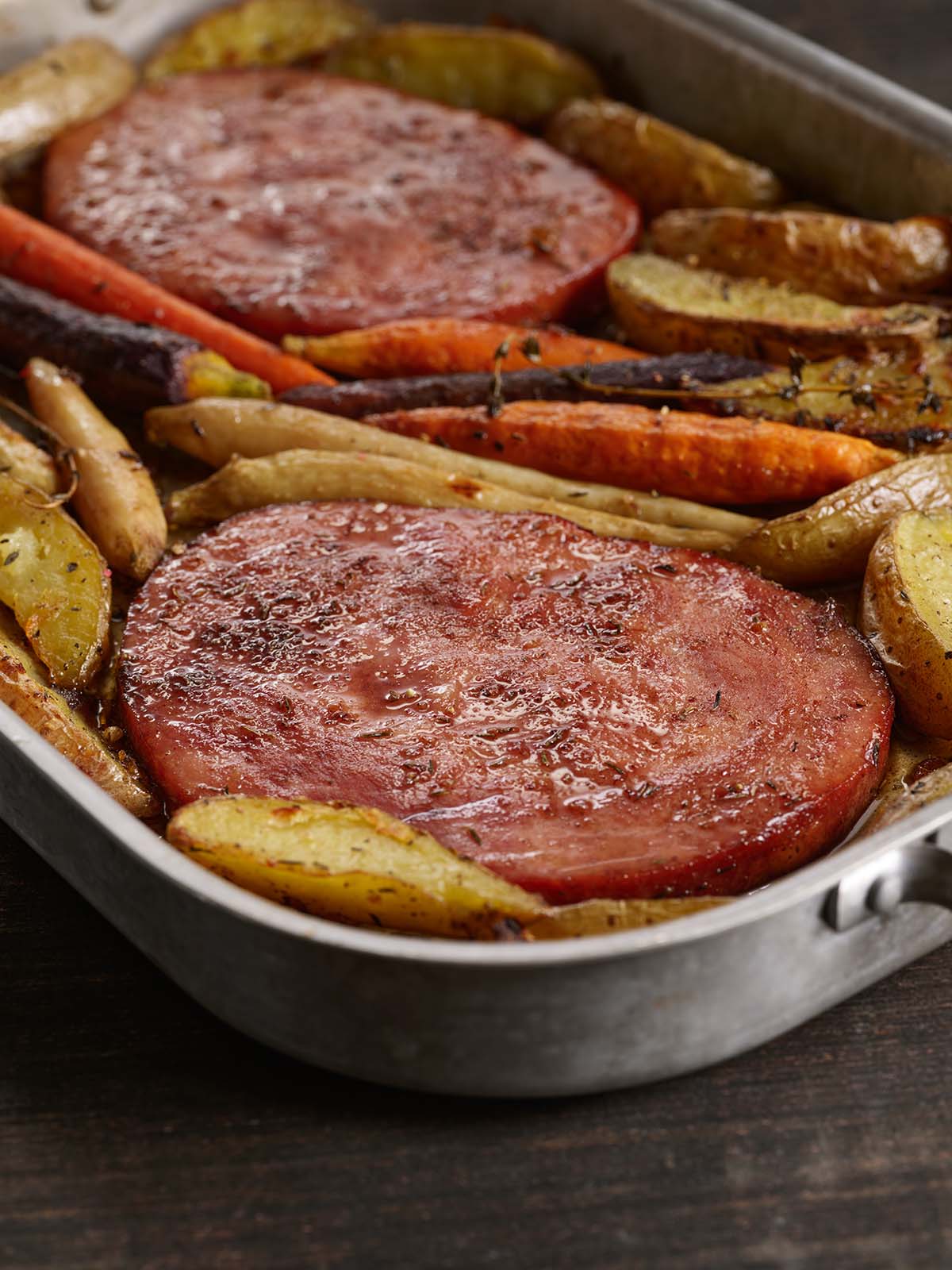 Sheet Pan Ham Steak For Two