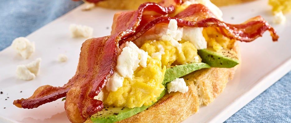 Let's Get Toasted Oven Mitt Funny Brunch Breakfast Bacon Avocado