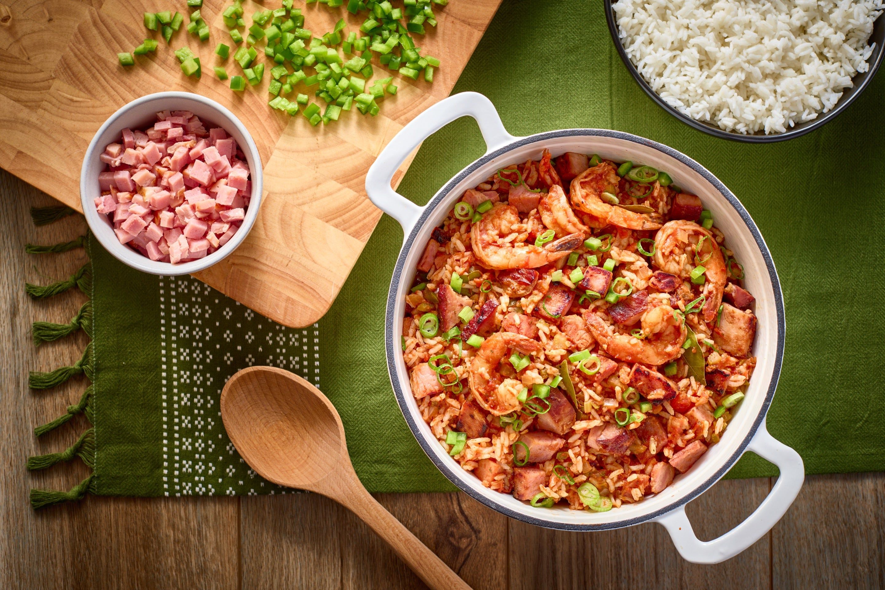 Shrimp and Ham Jambalaya