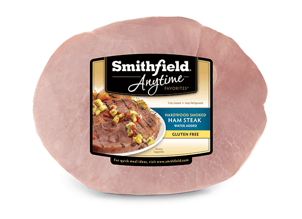 Anytime Favorites Hardwood Smoked Bone In Ham Steak Smithfield
