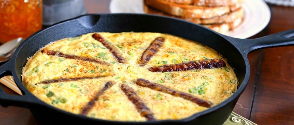 Rustic Sausage & Grits Egg Skillet