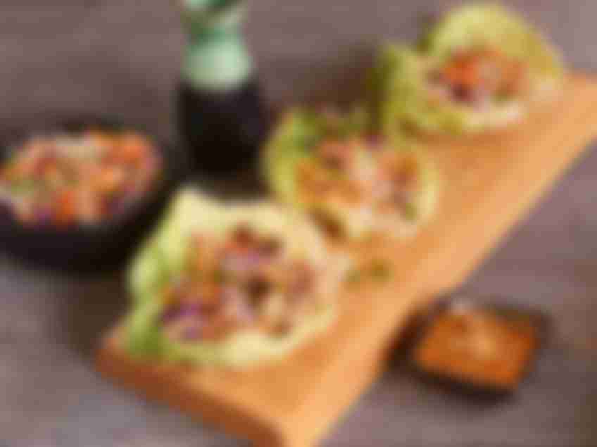 Sweet Teriyaki Pork Lettuce Wraps