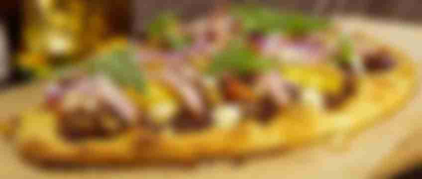 Mediterranean Ham Flatbread