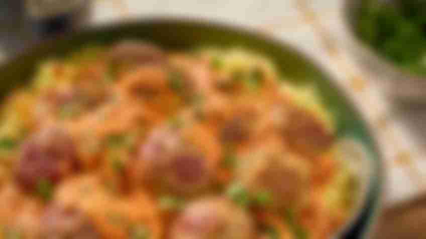 Abruzzese Meatballs with Spaghetti Squash